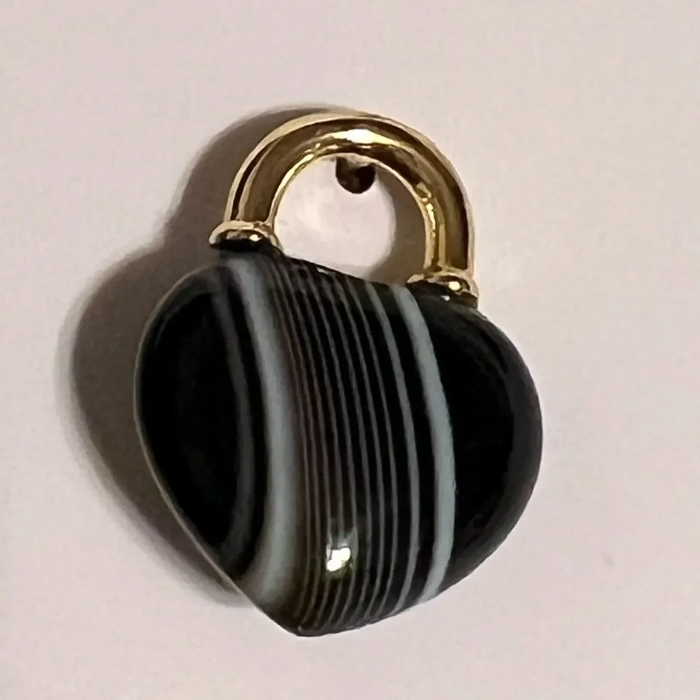 Brand New Kate Spade New York Open Heart Stone Lock Studs Earrings with Dust Bag